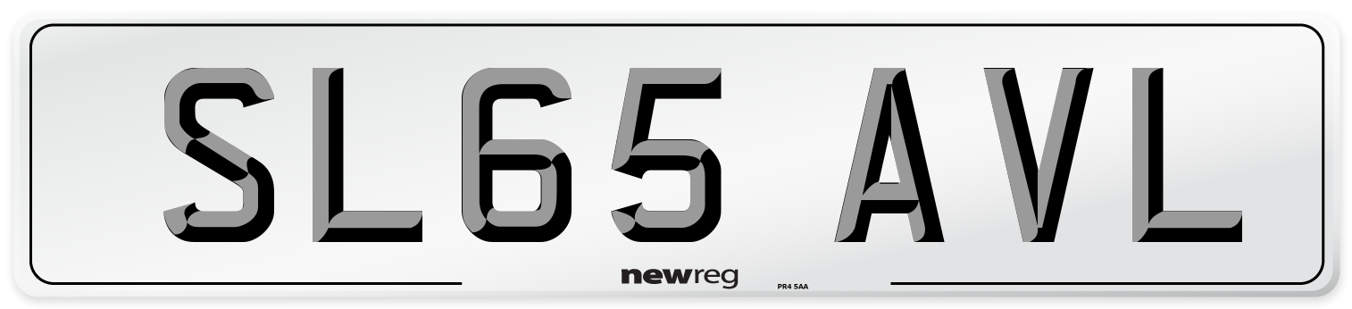 SL65 AVL Number Plate from New Reg